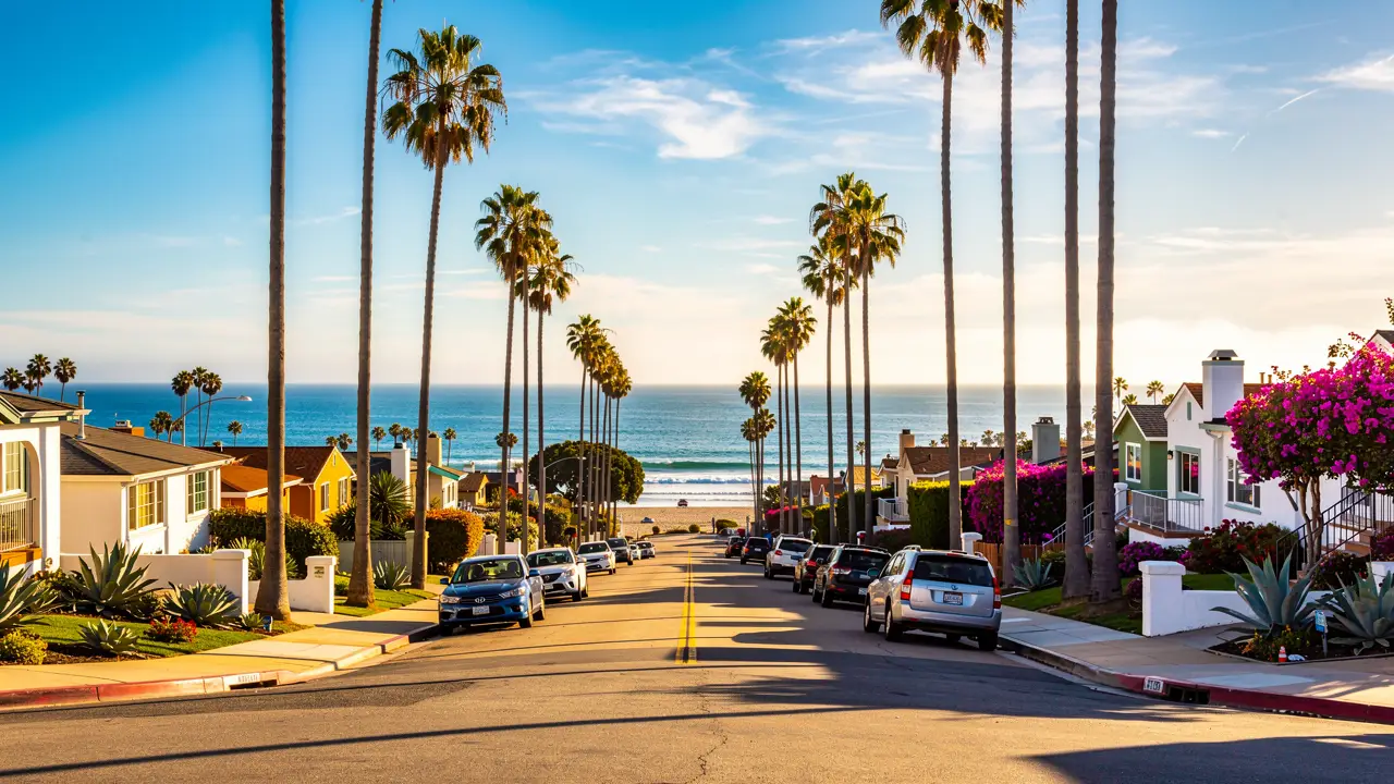 San Diego beach street