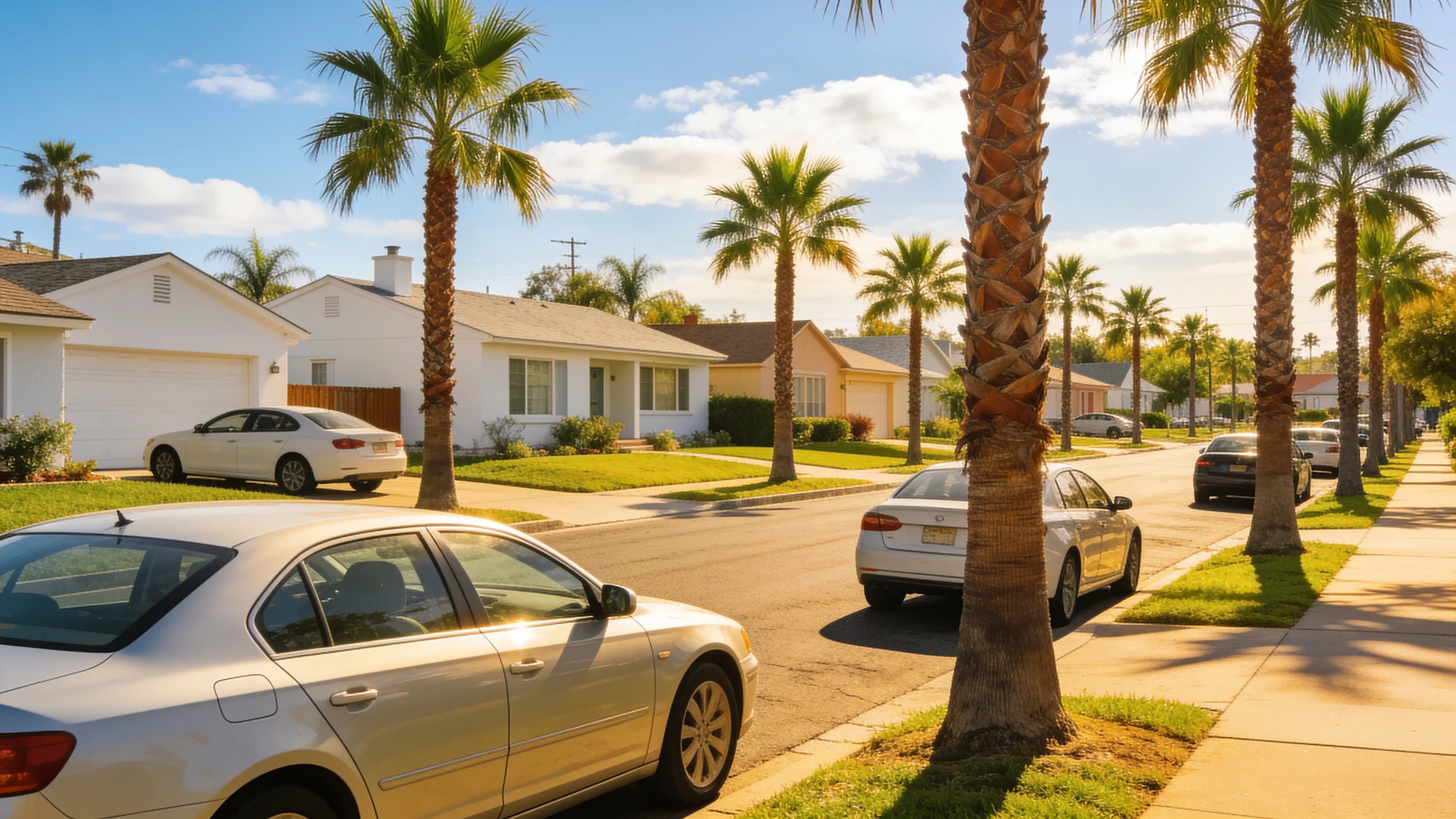 Sunny SoCal suburban street