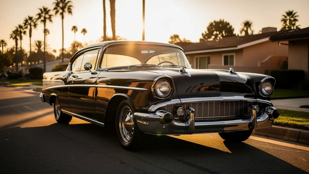 Restored classic car